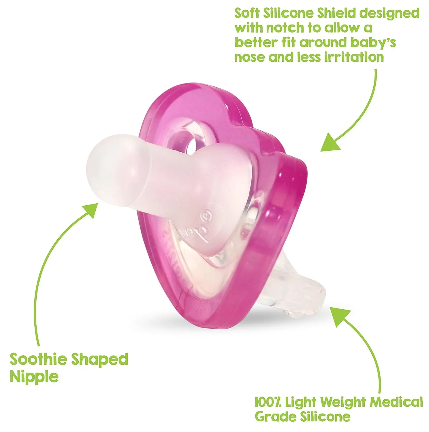 2-Pack Jollypop Pacifier - Pink