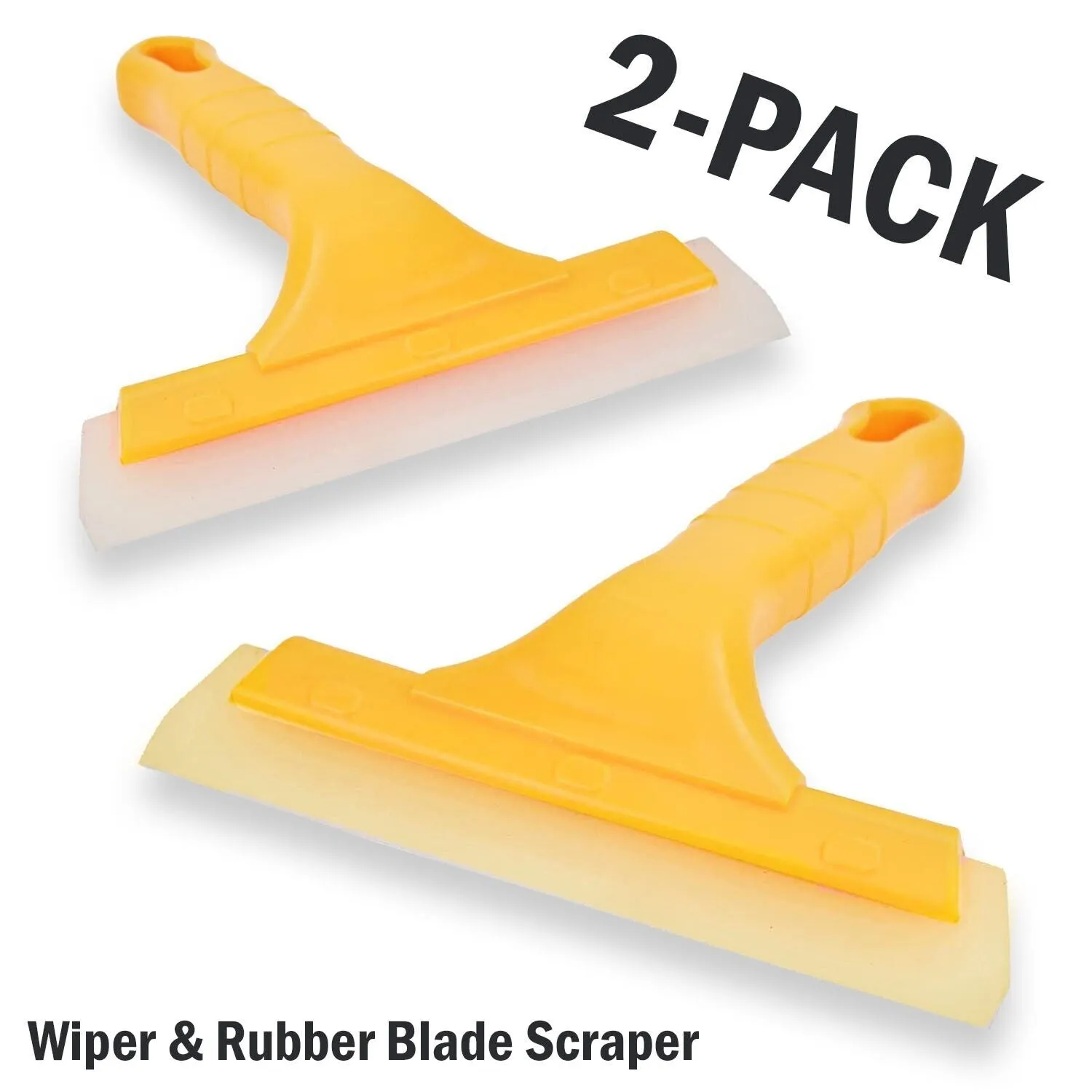 2pc Window Squeegee Shower Cleaner Car Home Glass Wash Water Wiper Ice Scraper