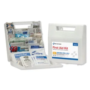 50 Person First Aid Kit, ANSI 2015 Class A , Plastic Case with Dividers