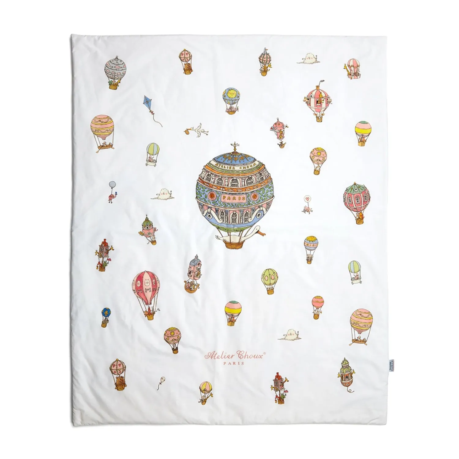 Atelier Choux Reversible Quilt Monceau Mansion / Hot Air Balloons