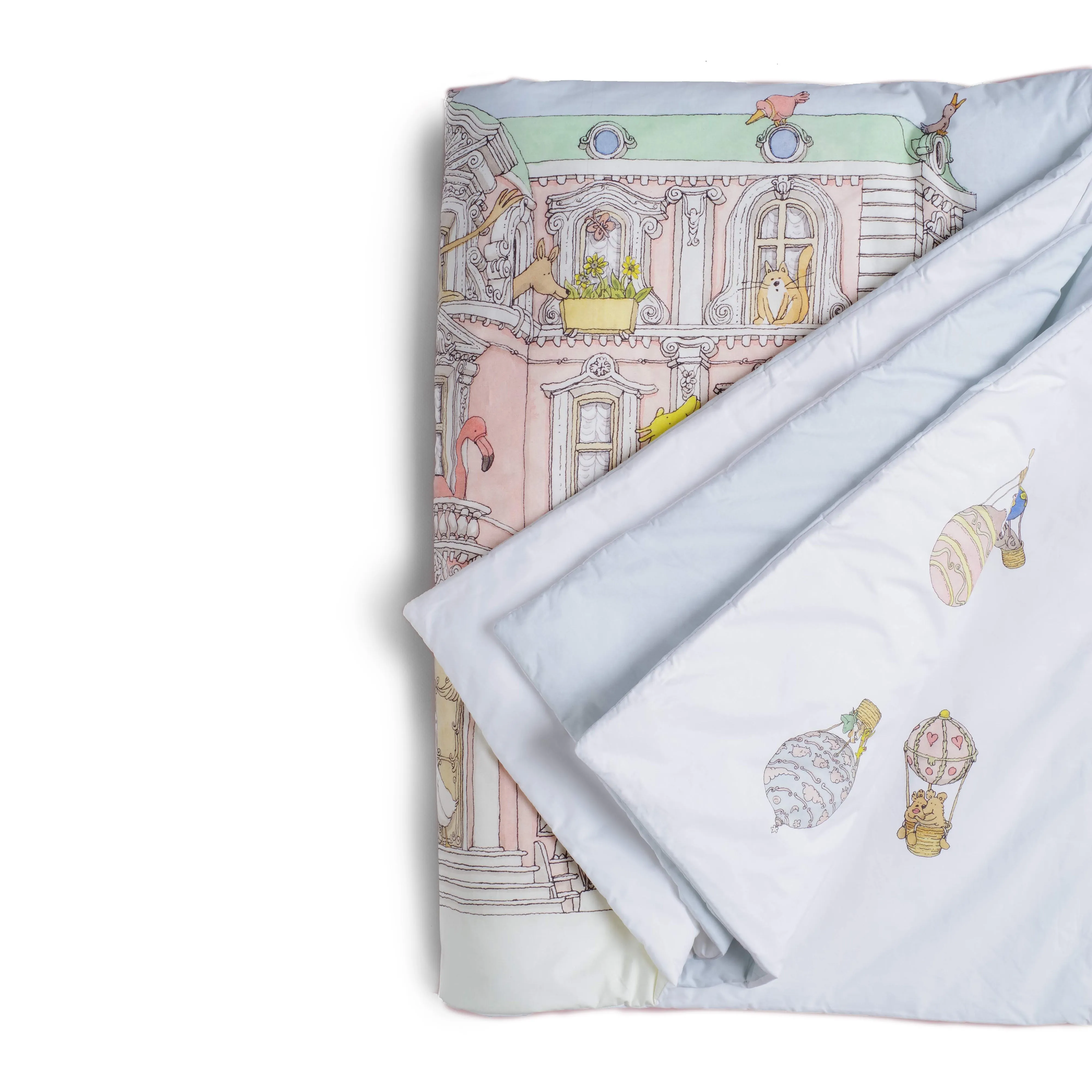 Atelier Choux Reversible Quilt Monceau Mansion / Hot Air Balloons