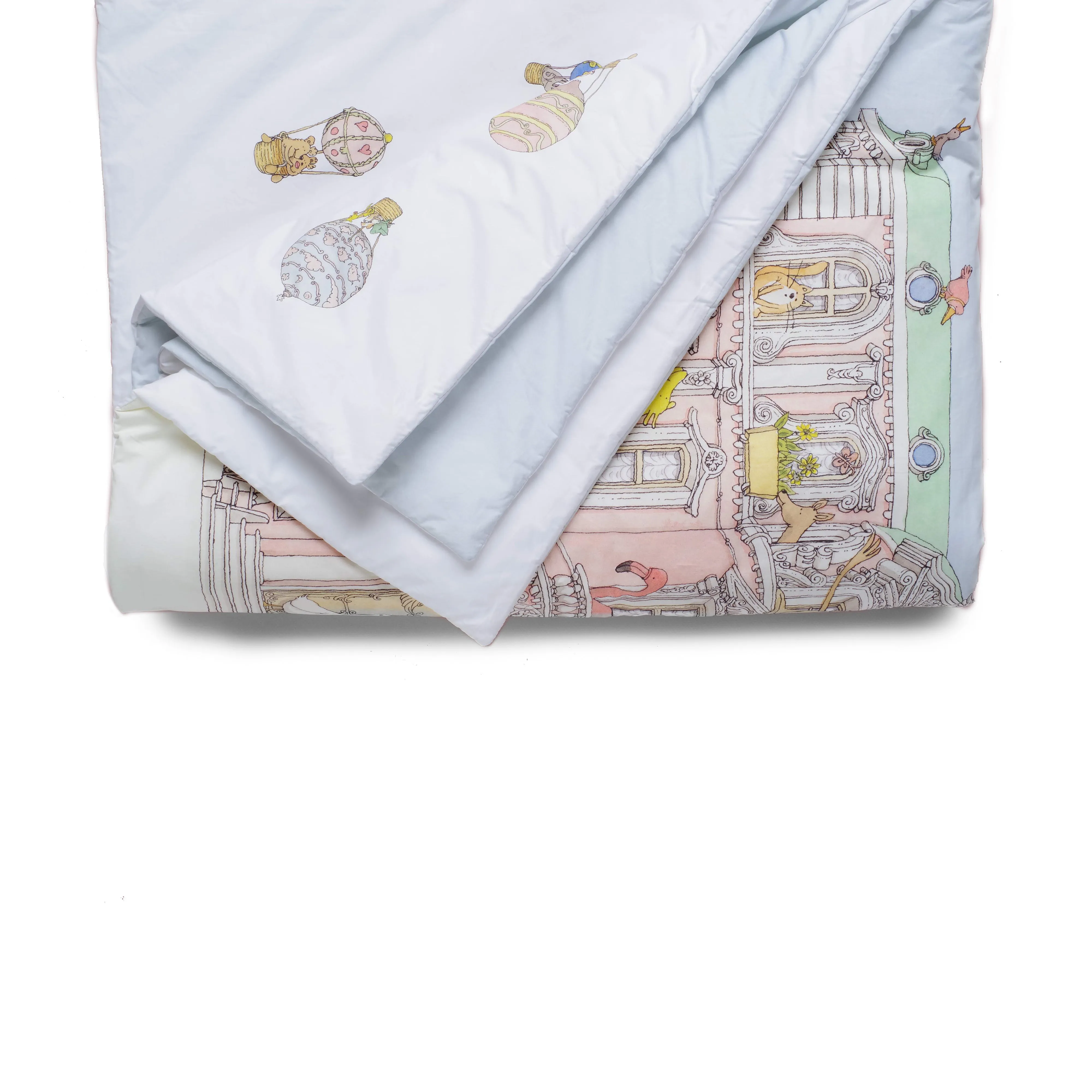 Atelier Choux Reversible Quilt Monceau Mansion / Hot Air Balloons