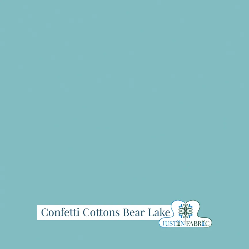 Confetti Cottons Solid Bear Lake Cotton Yardage | Riley Blake Designs