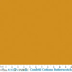 Confetti Cottons Solid Butterscotch Cotton Yardage | Riley Blake Designs