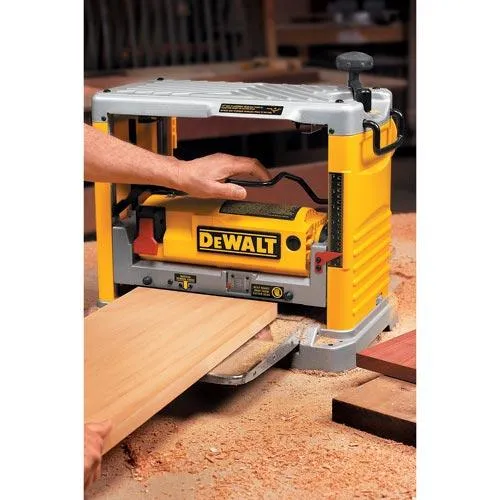 DeWALT DW734 12-1/2" Thickness Three Knife Head Wood Planer Tool - 15 Amp