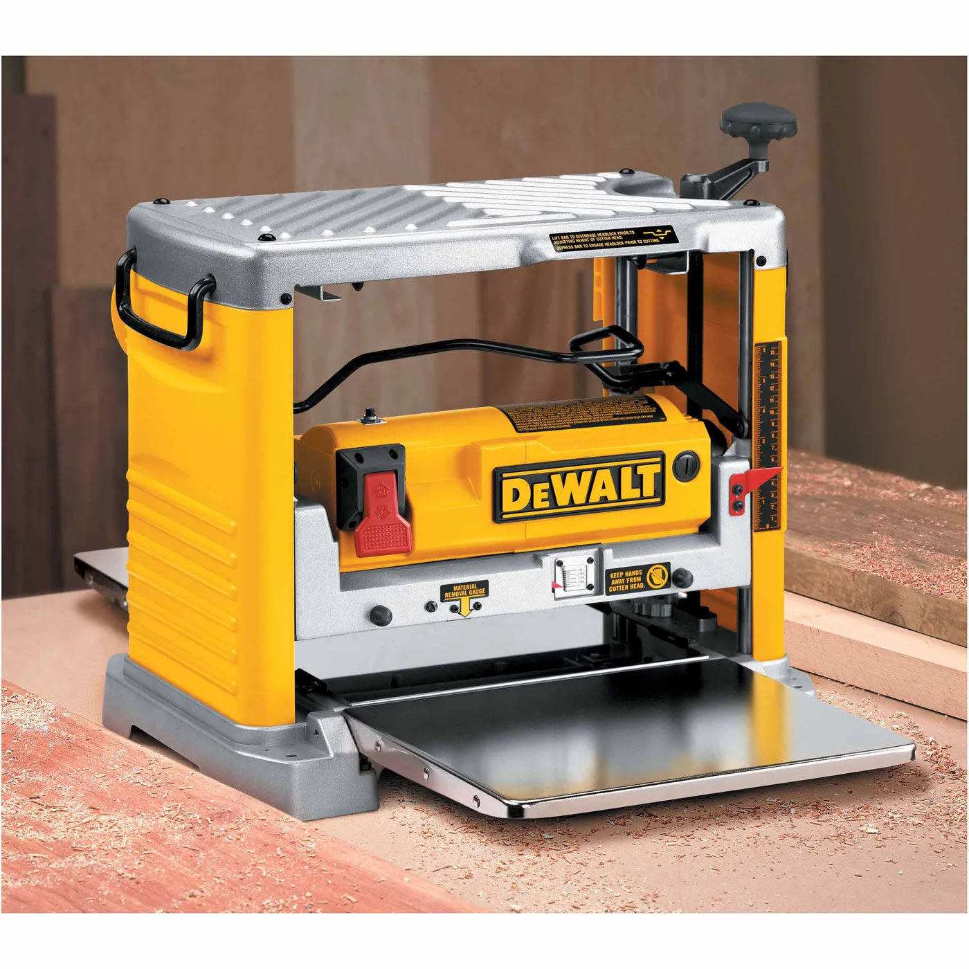 DeWalt DW734 Heavy-Duty 12-1/2" Thickness Planer with Three Knife Cutter-Head