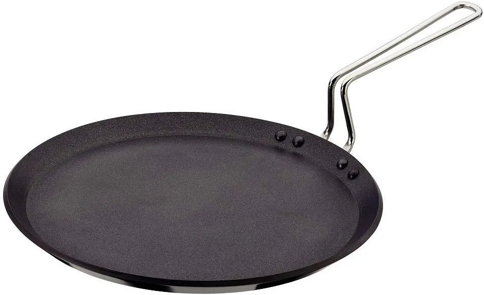 Futura Q40 Non-Stick Flat Tava Griddle, 30 cm, Black