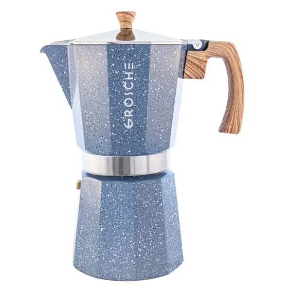 GROSCHE Milano Stovetop Espresso Maker - Stone