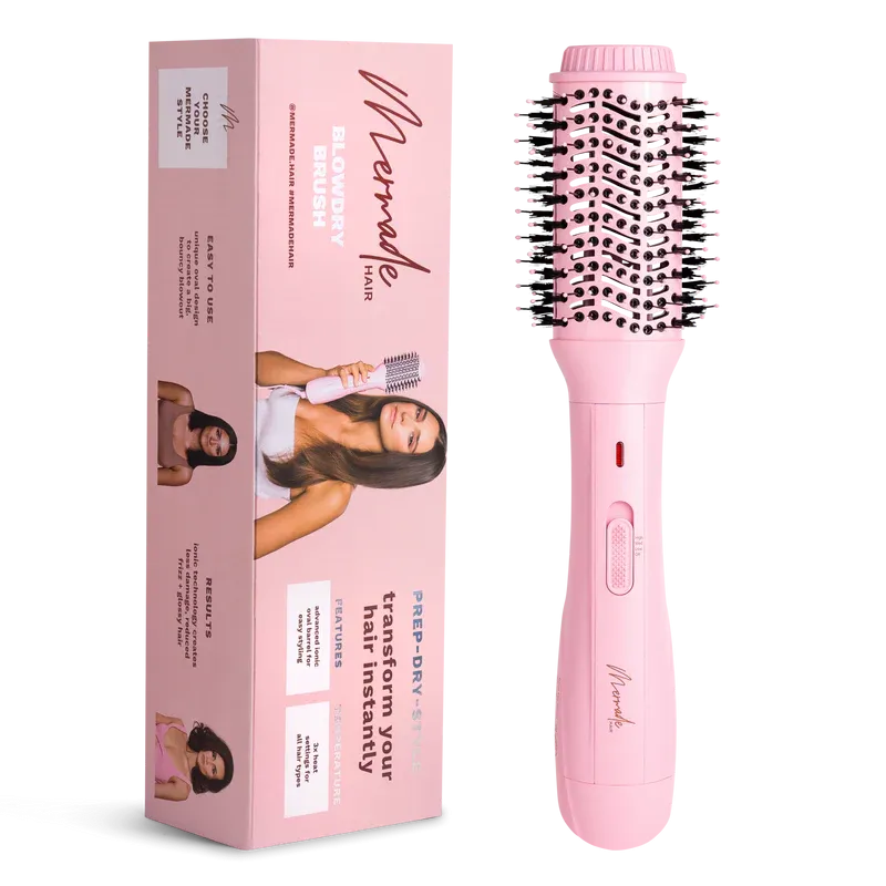 Mermade Hair Blow Dry Brush - Signature Pink