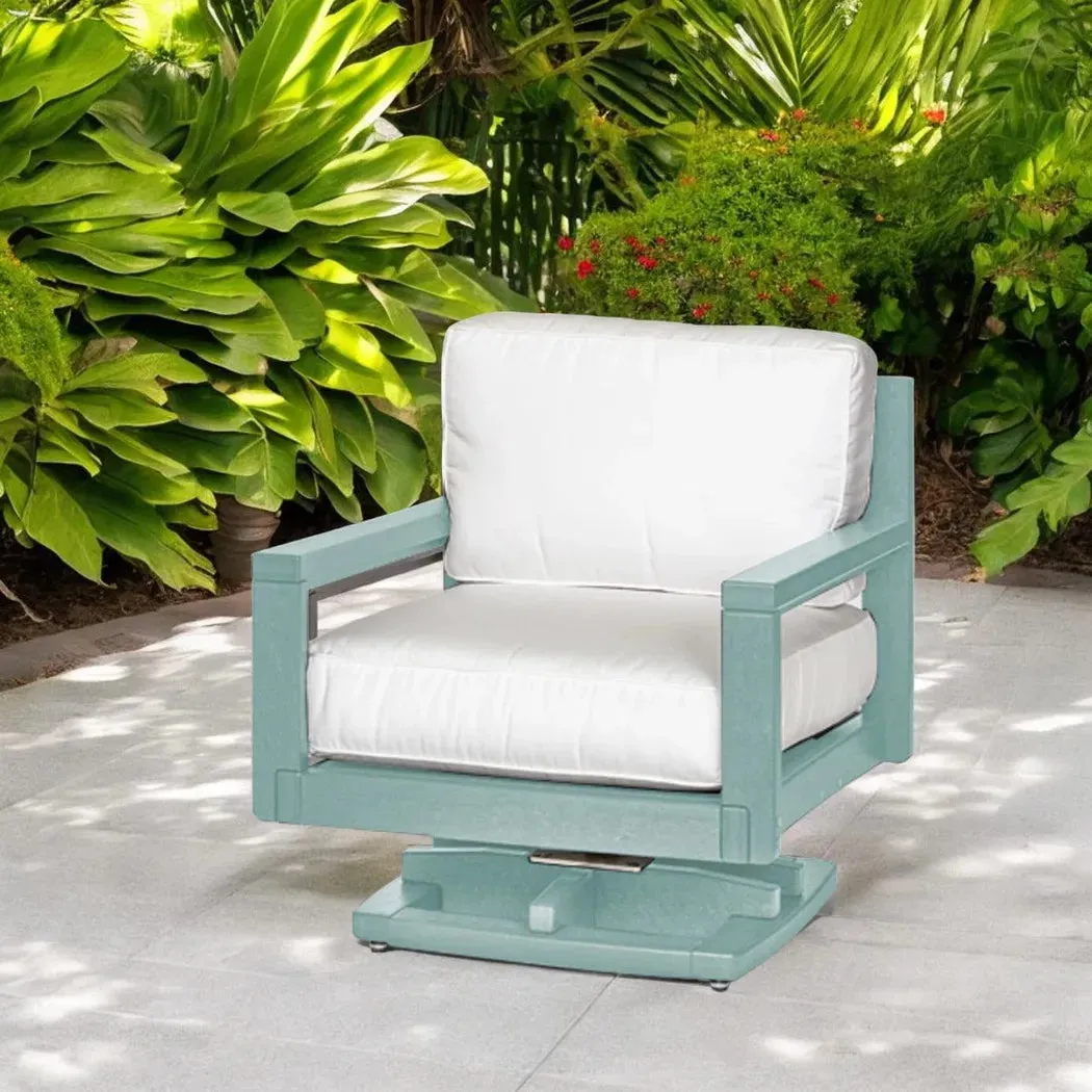 Palm Beach Poly Lumber Rocker Chair and Ottoman Set