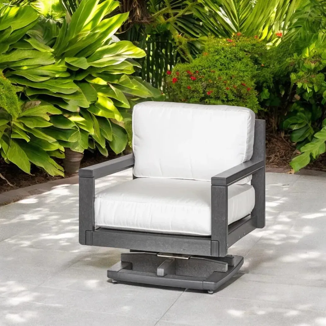 Palm Beach Poly Lumber Rocker Chair and Ottoman Set