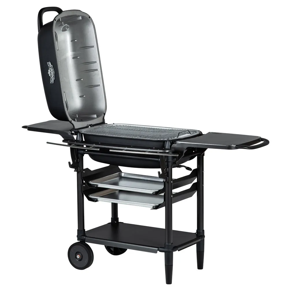 Portable Kitchens PK300 Franklin Edition Aluminum Charcoal Grill & Smoker Coal