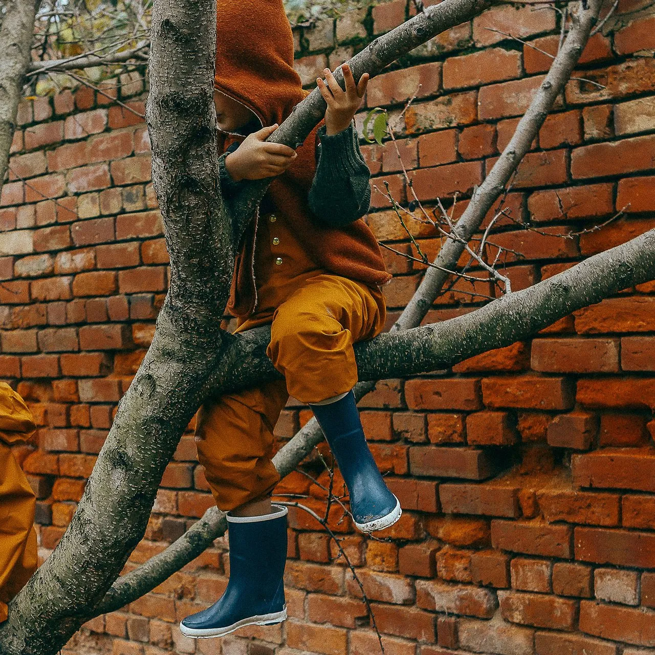 Rain Pants for Kids 100% recycled PET - Red Oak (8-10y) *Last pair!