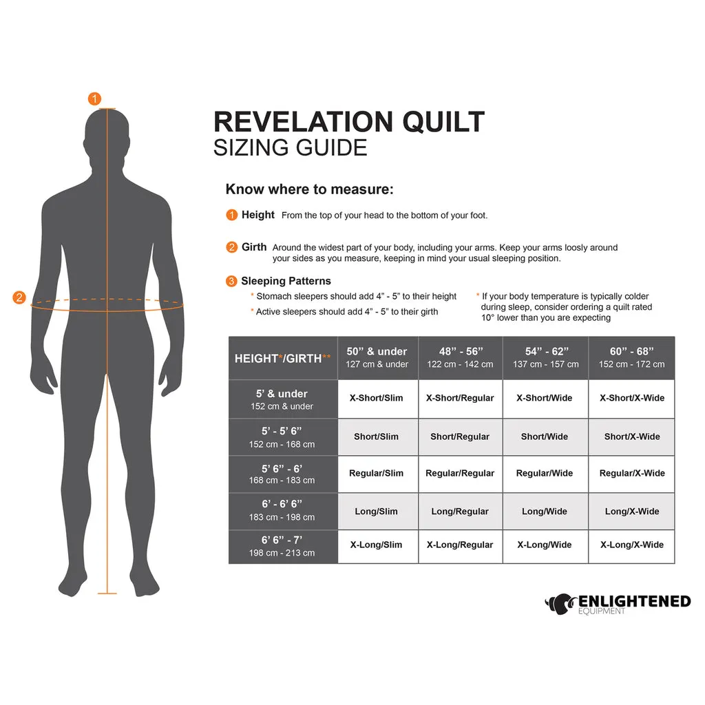 Revelation Quilt 850FP by Enlightened Equipment