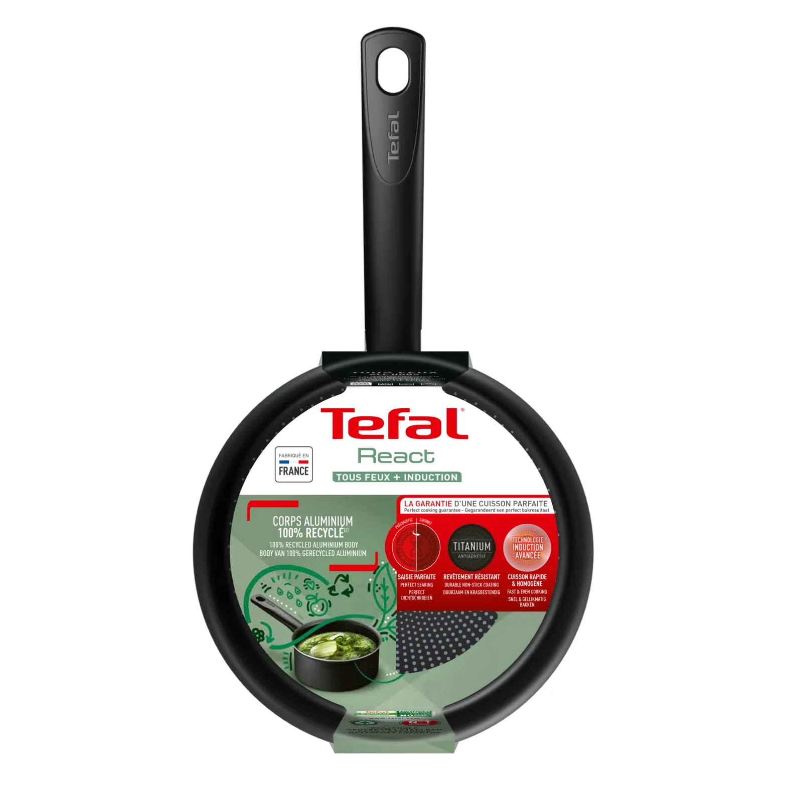 Tefal React Induction Non-Stick Saucepan 20cm/2.7L