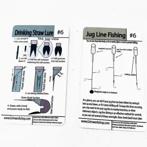 Tip Card #06 Jug Line Fishing, and Improvised Drinking Straw Lure